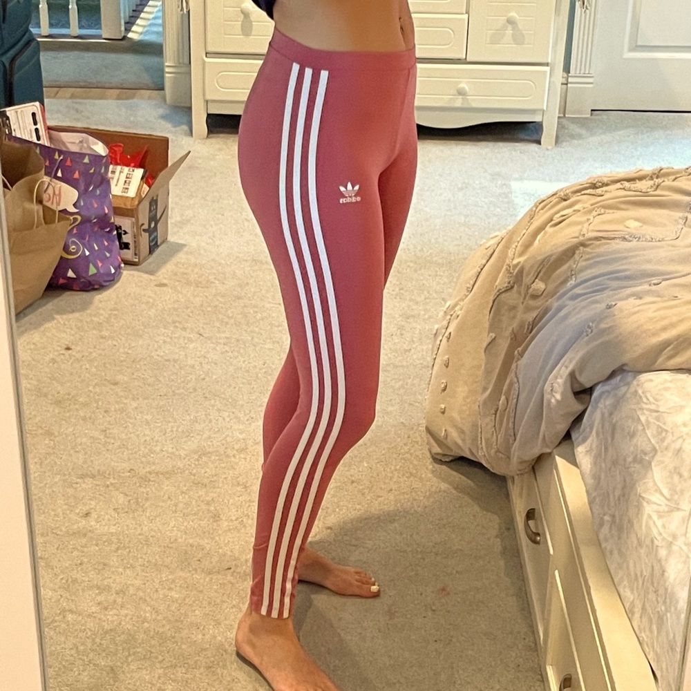 Pink adidas leggings
